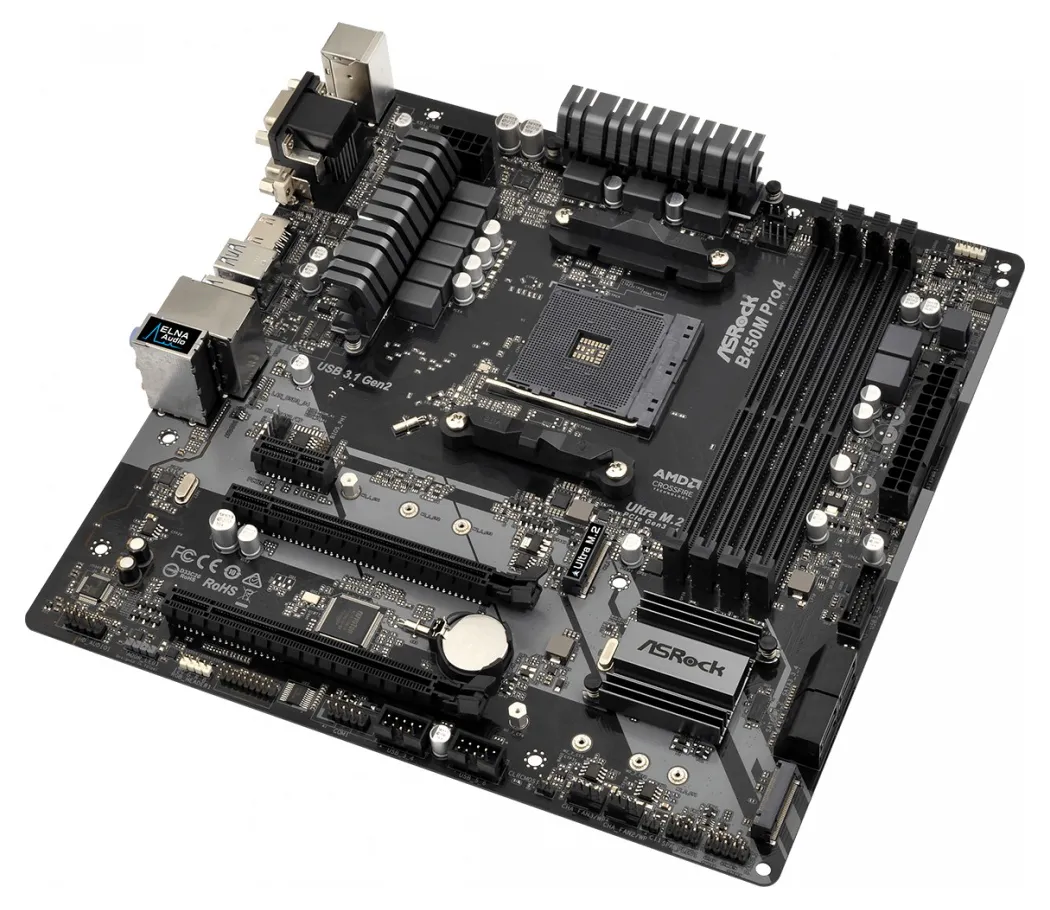 Материнская плата ASRock B450M PRO4