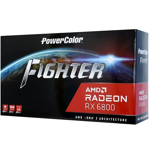 Видеокарта 16 GB PowerColor RX 6800 AXRX 6800 16GBD6-3DH/OC