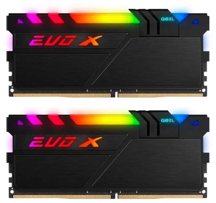 Оперативная память 8GB Kit GEIL EVO X II Black RGB GEXSB48GB3000C16ADC