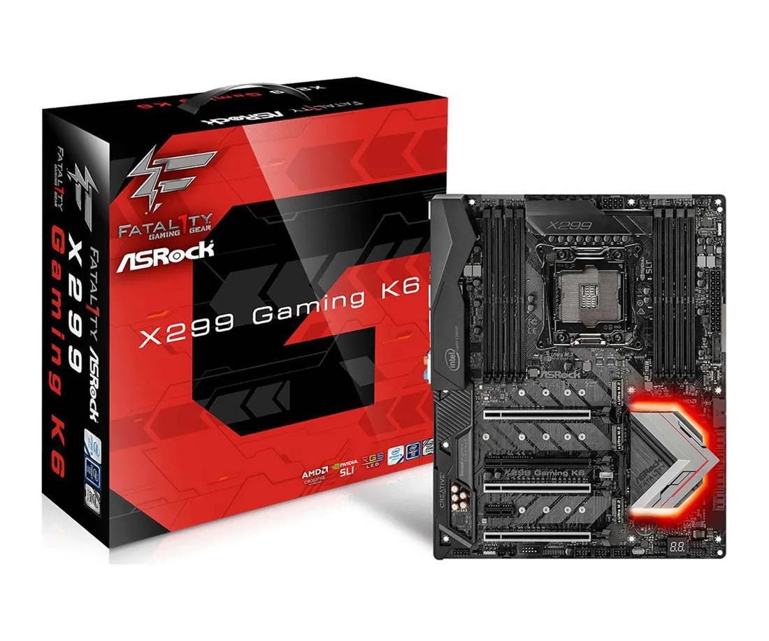 Материнская плата ASRock Fatal1ty X299 GAMING K6 90-MXB5E0-A0UAYZ