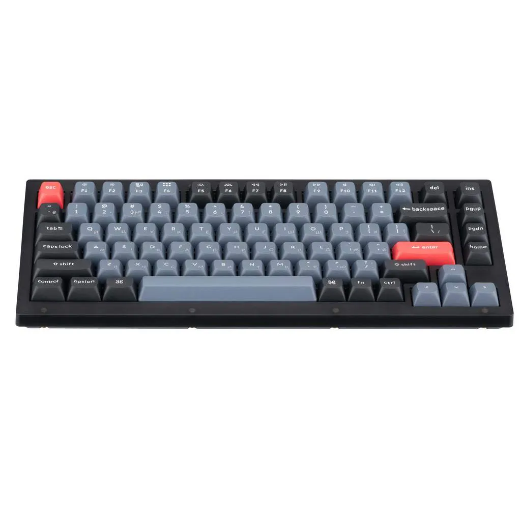 Клавиатура Keychron V1-C1 Frosted Black Knob Red Switch RGB Hot-Swap Keychron K pro Mechanical