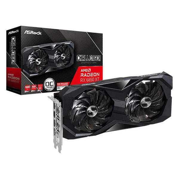 Видеокарта 8Gb AsRock RX 6650 XT Challenger D 8GB OC