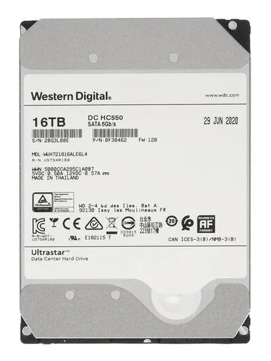 Жесткий диск 16Tb Western Digital ULTRASTAR 0F38462