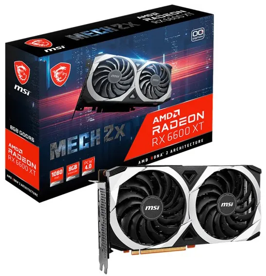 Видеокарта 8Gb MSI RX 6600 XT MECH 2X 8G OC