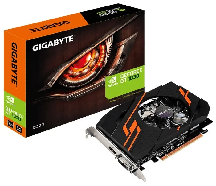 Видеокарта 2Gb Gigabyte GT 1030 GV-N1030OC-2GI