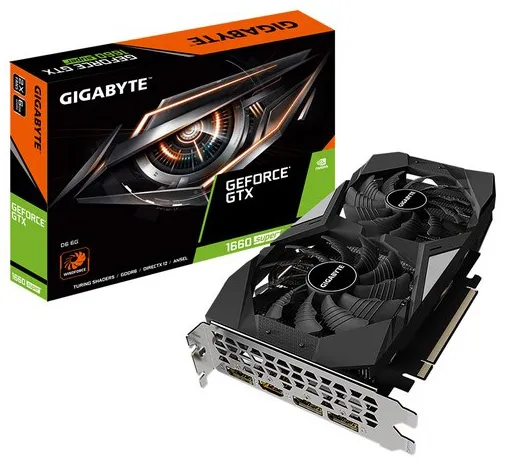 Видеокарта 6Gb Gigabyte GTX1660 SUPER D6 6G GV-N166SD6-6GD