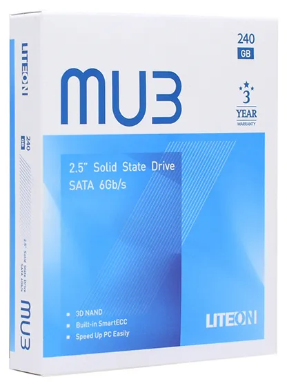 SSD накопитель 240 GB LiteOn MU3 PH6-CE240