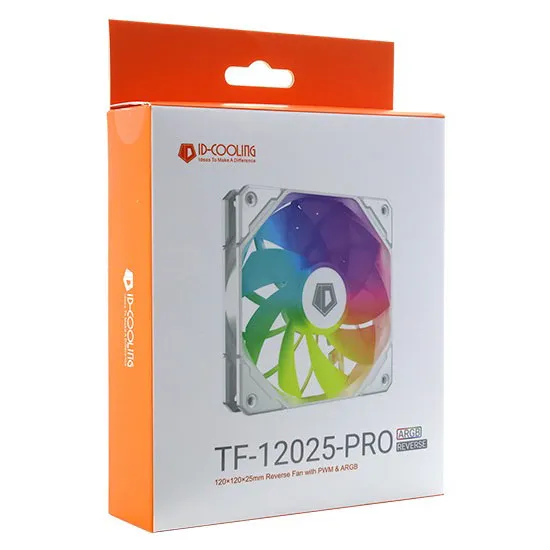 Кулер для корпуса ID-Cooling TF-12025-PRO ARGB REVERSE WHITE