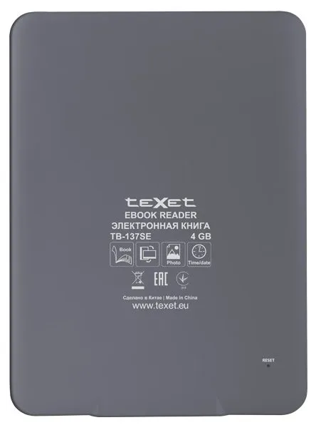 Электронная книга Texet TB-137SE Чёрный