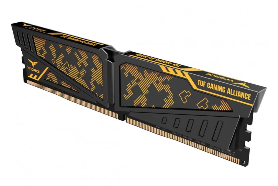Оперативная память 16GB Kit Team Group Vulcan TUF Yellow TLTYD416G2400HC14DC01