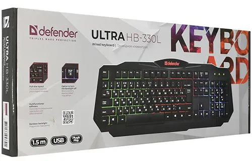 Клавиатура Defender ULTRA HB-330L RU Black