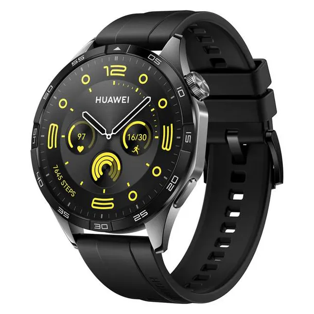 Смарт часы Huawei Watch GT 4 PNX-B19 46mm Black Fluoroelastomer Strap