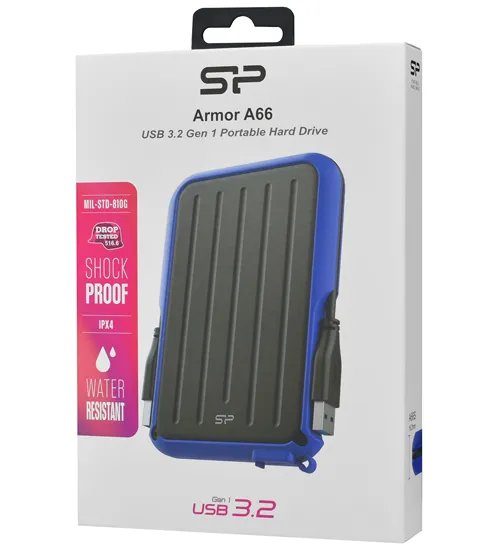 Внешний жесткий диск 5 TB Silicon Power A66 SP050TBPHD66LS3B blue