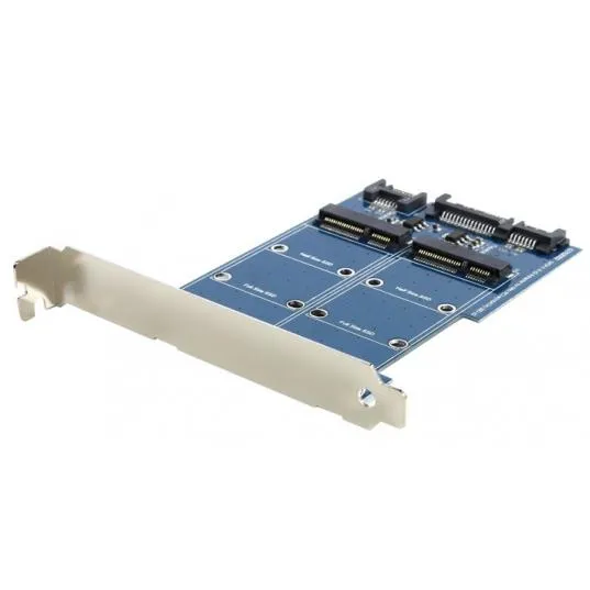 Переходник SSD mSATA x 2 -> SATA x 2 Espada CB963DB9