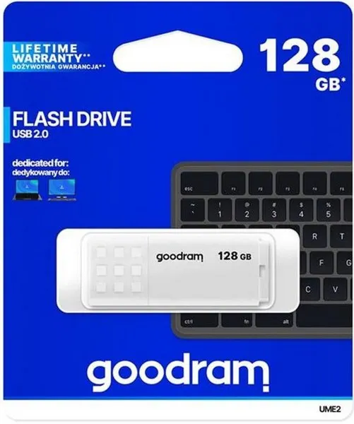 USB флешка 128Gb GOODRAM UME2-1280W0R 11 WHITE