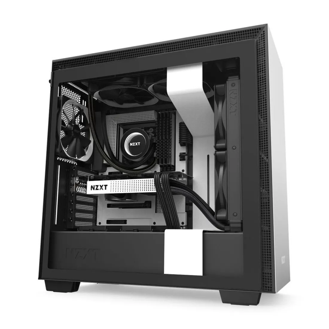 Корпус для ПК NZXT H710 CA-H710B-W1 white-black