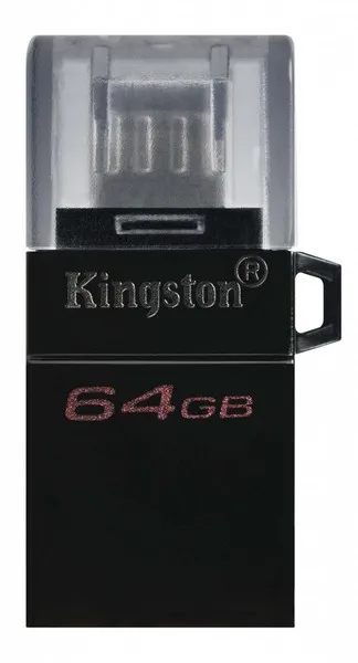 USB Флеш 64GB 3.0 Kingston OTG DTDUO3G2/64GB черный