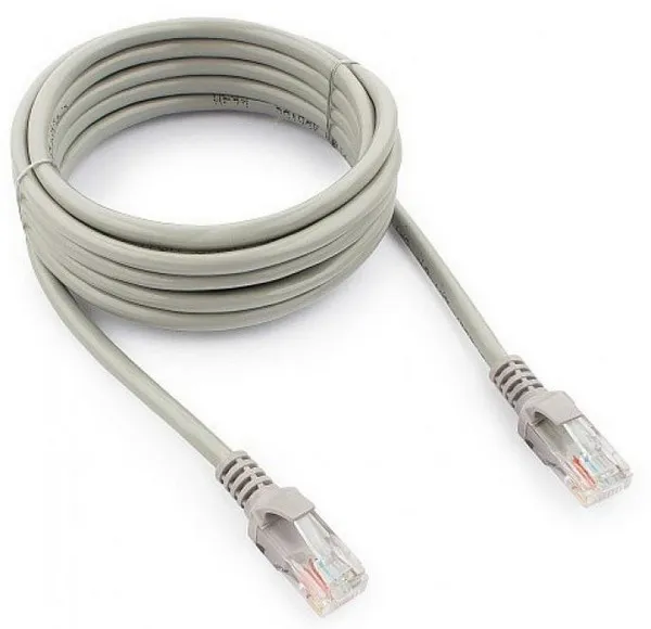 Патч корд UTP 5e-Cat 3 m Cablexpert PP12-3M серый