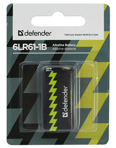 Батарейка Defender 9V 6LR61-1B