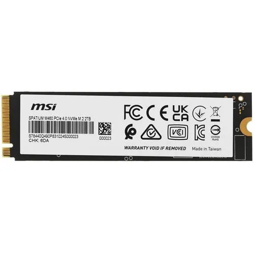 SSD накопитель 2 TB MSI SPATIUM M460 S78-440Q490-P83