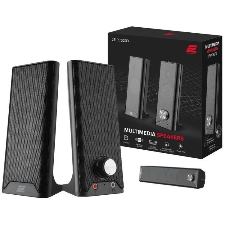 Акустическая система 2E PCS203 Metal Black