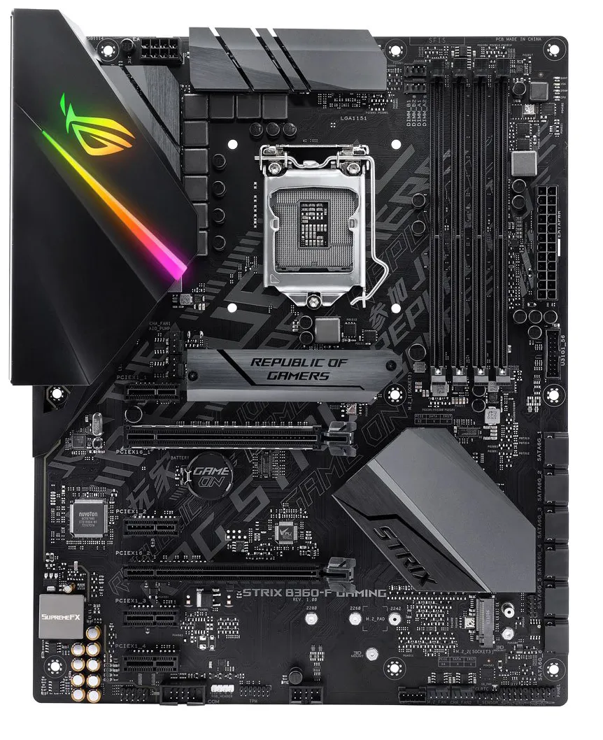 Материнская плата ASUS ROG STRIX B360-F GAMING