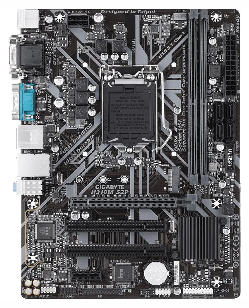 Материнская плата GIGABYTE H310M S2P