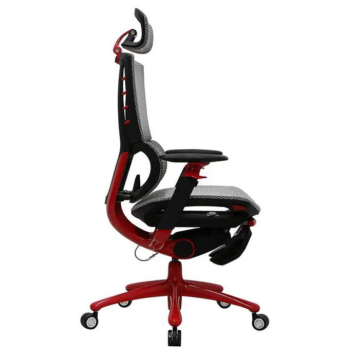 Игровое компьютерное кресло 1stPlayer Ergo Play White/Red