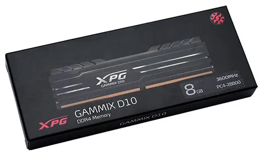 Оперативная память 8 GB ADATA XPG GAMMIX D10 AX4U360038G18A-SB10