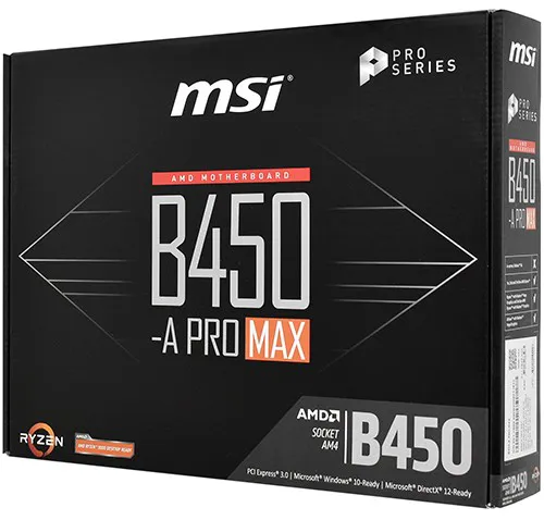 Материнская плата MSI B450-A PRO MAX