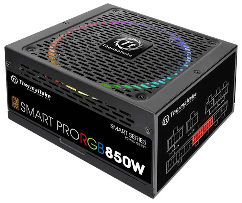 Блок питания 850W Thermaltake Smart Pro RGB PS-SPR-0850FPCBEU-R
