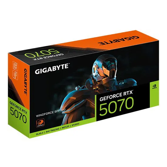 Видеокарта 12 GB Gigabyte RTX 5070 WINDFORCE SFF GV-N5070WF3-12GD