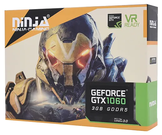 Видеокарта 3 GB Sinotex Ninja GTX 1060 NH106FG35F