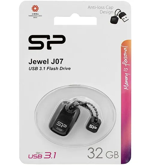 USB флешка 32GB Silicon Power Jewel J07 SP032GBUF3J07V1T USB 3.1 black