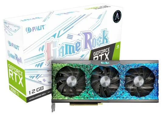 Видеокарта 12Gb PALIT RTX3080Ti GAMEROCK 12G NED308T019KB-1020G