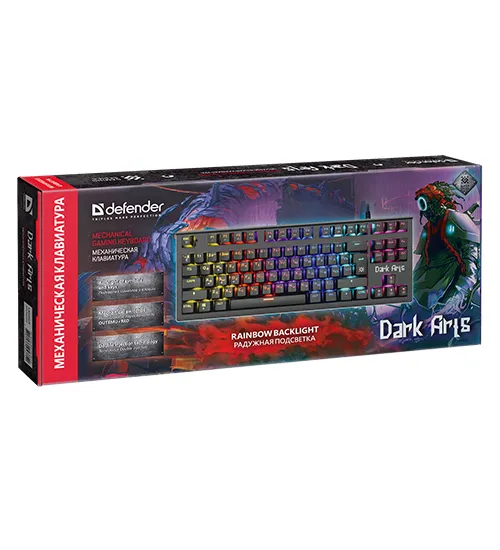 Клавиатура Defender DARK ARTS GK-375 RU black