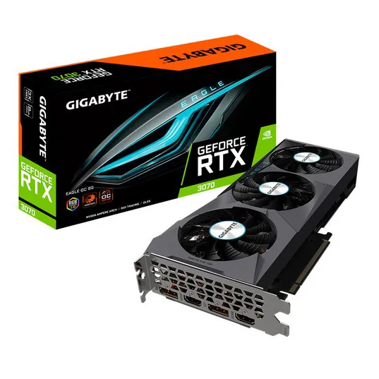 Видеокарта 8Gb Gigabyte RTX3070 EAGLE OC 8G GV-N3070EAGLE OC-8GD