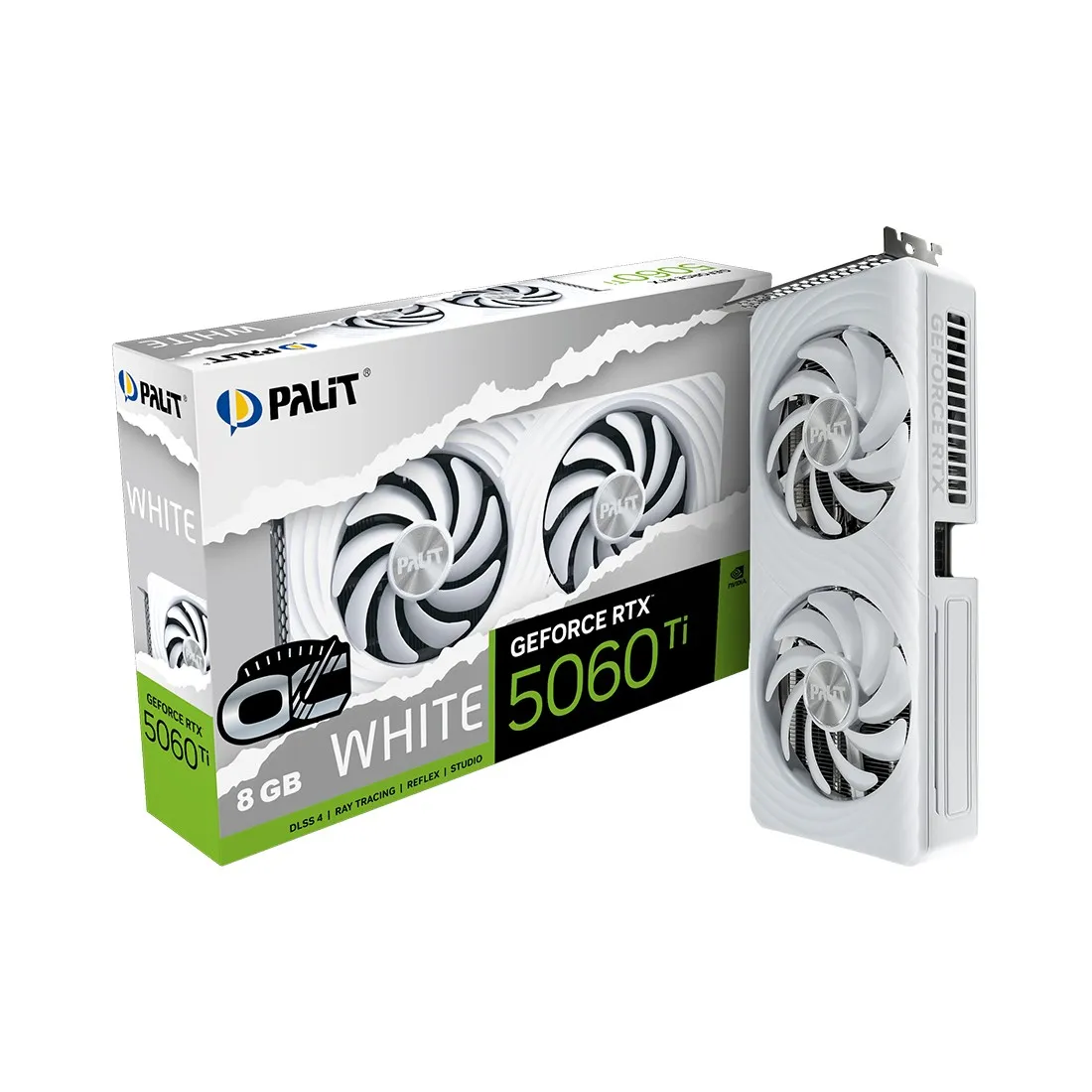 Видеокарта 8GB PALIT RTX5060Ti WHITE OC NE7506TU19P1-GB2062M