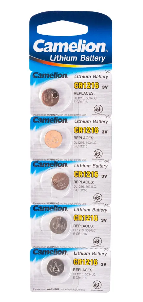Батарейка CAMELION CR1216-BP5 Lithium Battery