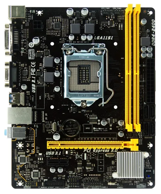 Материнская плата Biostar H110MDE