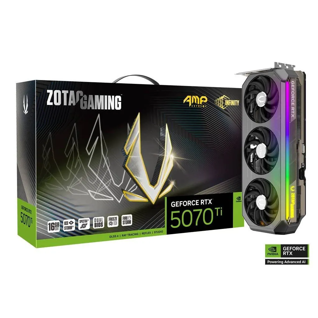 Видеокарта 16GB ZOTAC GAMING RTX 5070TI AMP EXTREME INFINITY