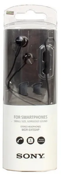 Наушники Sony MDR-EX155AP Black