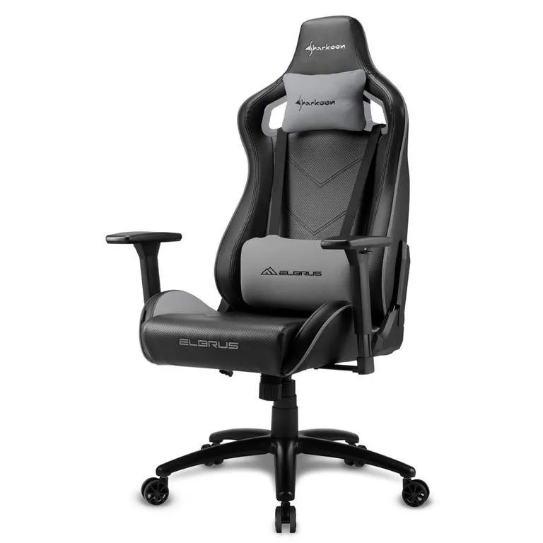 Игровое компьютерное кресло Sharkoon Elbrus 2 Black/Gray