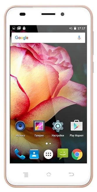 Смартфон Texet TM-5017 Розовое золото