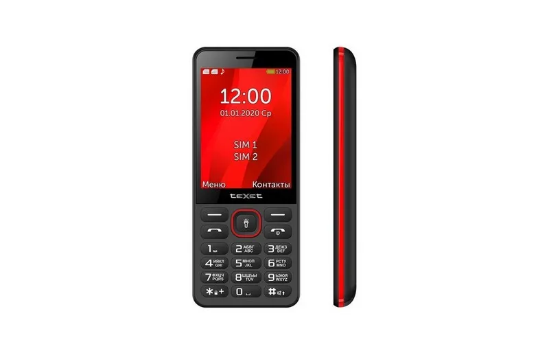 Мобильный телефон Texet TM-309 черно красный