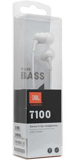 Headphone JBL (by harman) T100 T100WHTNP white
