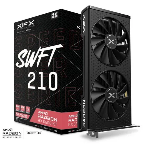 Видеокарта 8 GB XFX SWFT210 RX 6600 XT RX-66XT8DFDQ