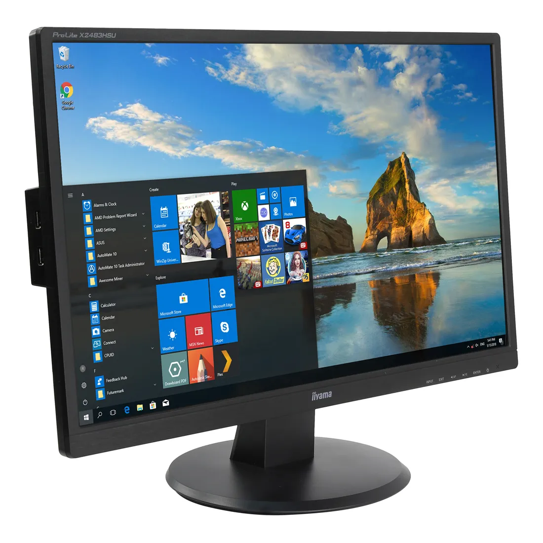 Монитор 23.8" LCD Iiyama X2483HSU-B3 Black