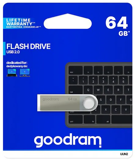 USB флешка 64Gb GOODRAM UUN2-0640S0R11 SILVER