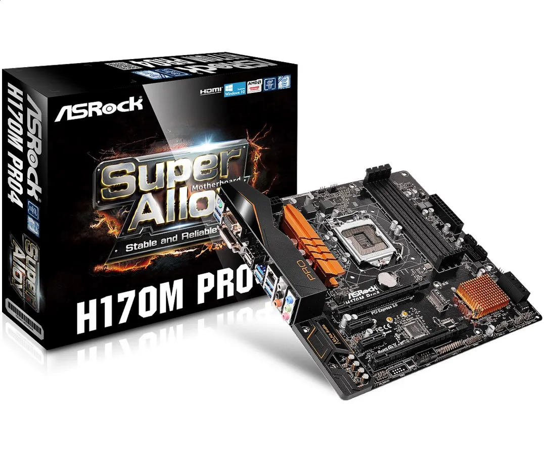 Материнская плата ASRock H170M PRO4